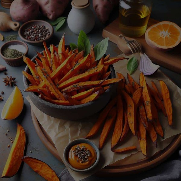 Quelle est la technique pour des frites de patates douces croustillantes au four ?